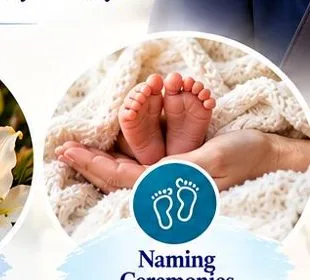 Naming ceremony setting